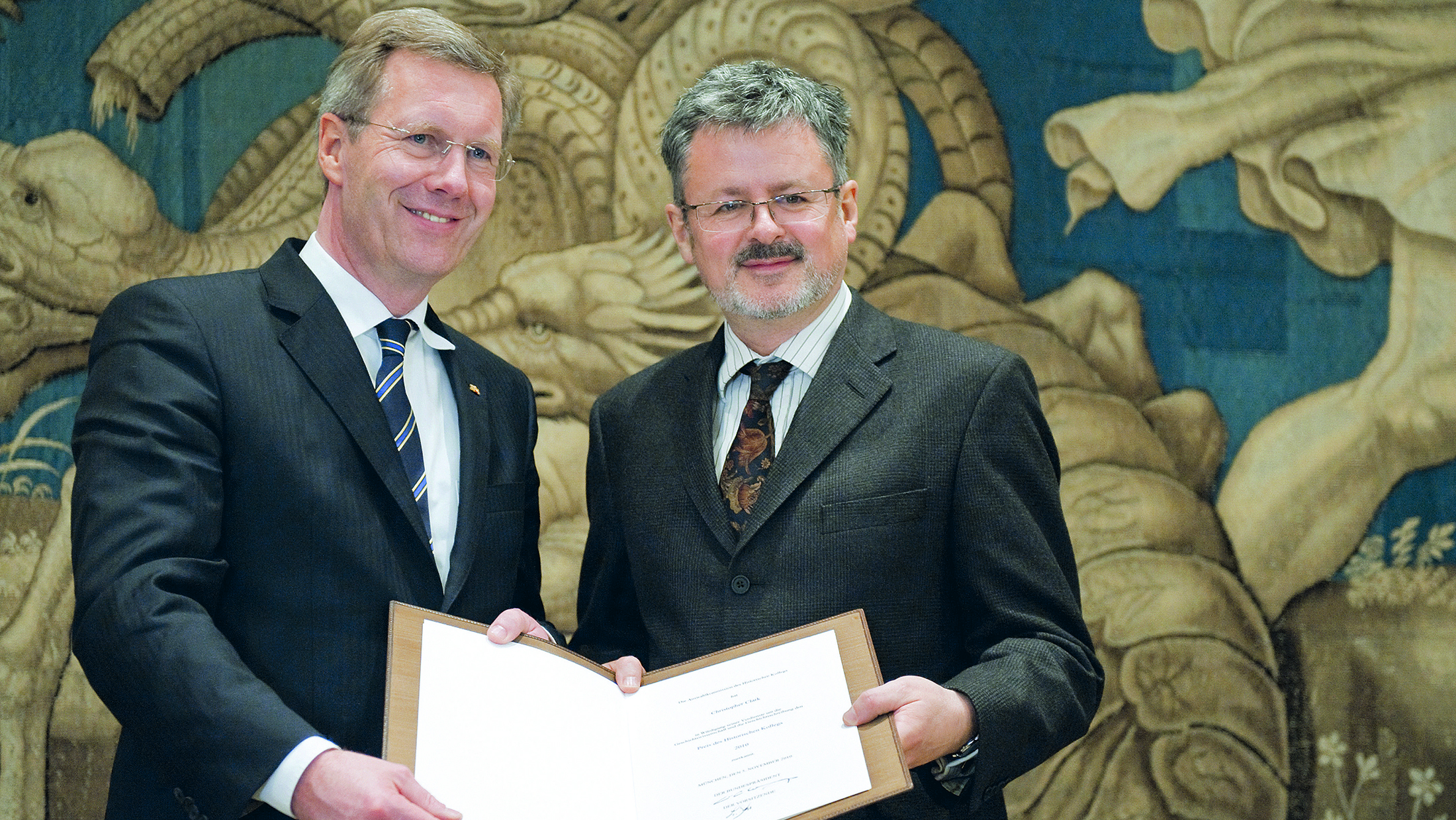Bundespräsident Christian Wulff und Christopher Clark (Foto: Jesco Denzel/Presse- und Informationsamt der Bundesregierung)