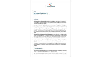 Verhaltenskodex (Titelseite)
