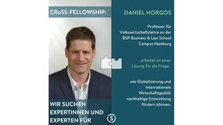 Daniel Horgos arbeitet an einer Lösung für die Frage, wie Globalisierung und internationale Wirtschaftspolitik nachhaltige Entwicklung fördern können.
