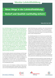 Monitor Lehrkräftebildung: Policy Brief (Cover)