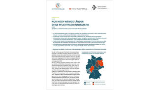 Spotlights zur Schulinformatik aus dem Informatik-Monitor 2025/26 (Cover der Publikation)